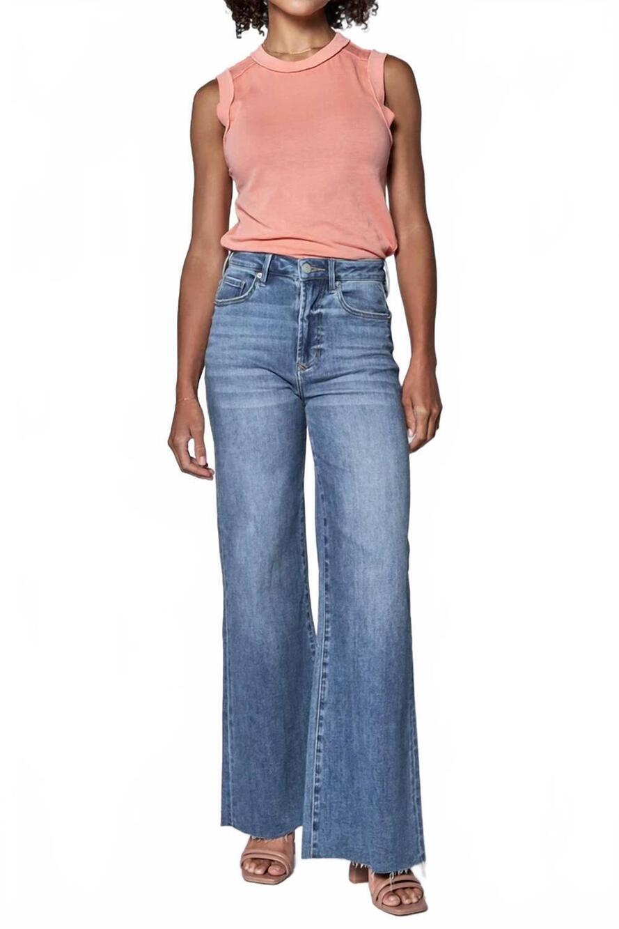 NEW DEAR JOHN DENIM fiona wide leg jeans in natal